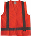 Safety Vest Orange/Red M Hook-and-Loop