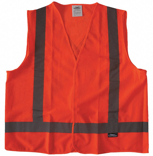 Safety Vest Orange/Red 2XL Hook-andLoop
