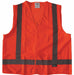 Safety Vest Orange/Red 2XL Hook-andLoop