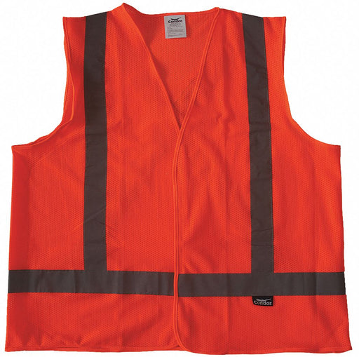 Safety Vest Orange/Red 3XL Hook-andLoop