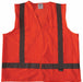 Safety Vest Orange/Red 3XL Hook-andLoop