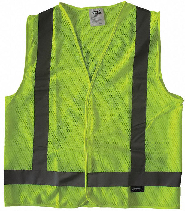 Safety Vest Yellow/Green L Hook-and-Loop