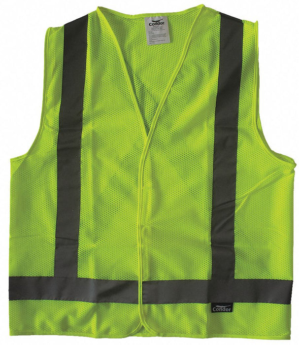 Safety Vest Yellow/Green M Hook-and-Loop
