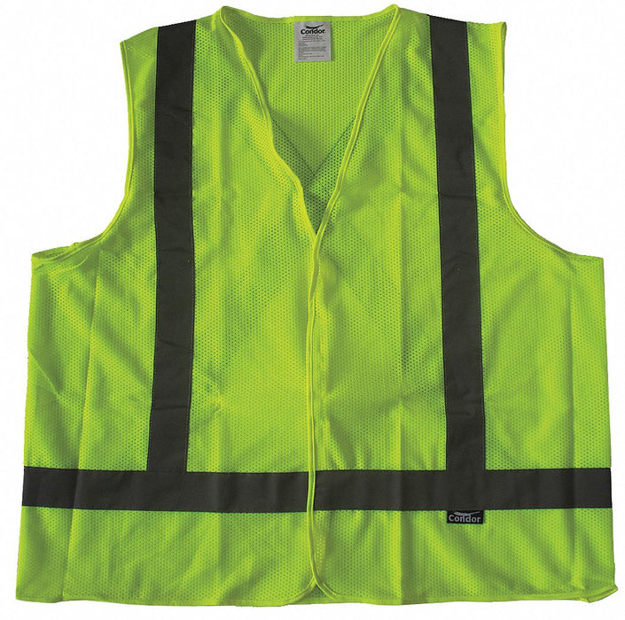 Safety Vest Yellow/Green Hook-and-Loop