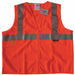 Safety Vest Orange/Red L Zipper