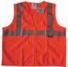 Safety Vest Orange/Red M Zipper