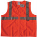 Safety Vest Orange/Red XL Zipper