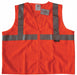 Safety Vest Orange/Red 2XL Zipper