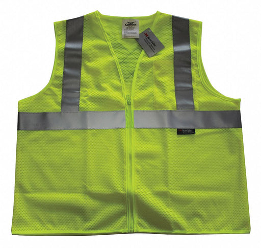 Safety Vest Yellow/Green L Zipper