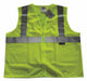 Safety Vest Yellow/Green L Zipper