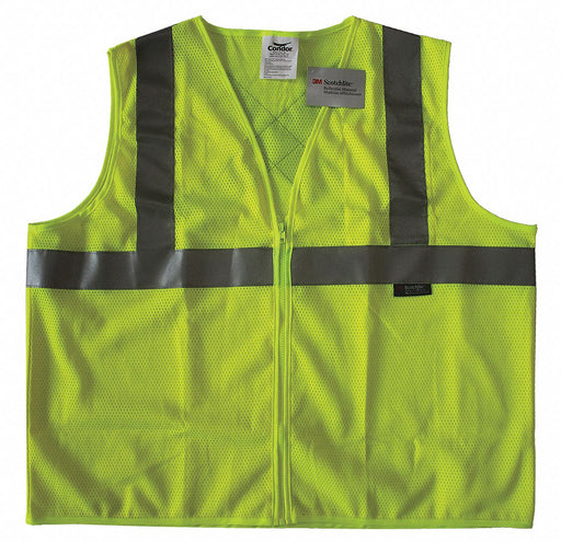 Safety Vest Yellow/Green M Zipper