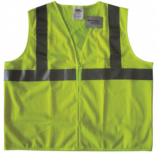 Safety Vest Yellow/Green 2XL Zipper