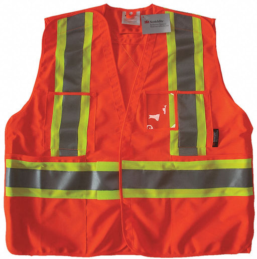 Safety Vest Orange/Red L/XL Polyester