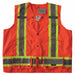 Safety Vest Orange/Red L Snap