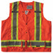 Safety Vest Orange/Red 2XL Snap