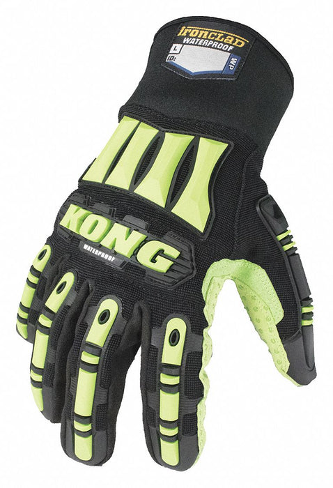 J7586 Impact Resistant Gloves 2XL Blk/Grn PR