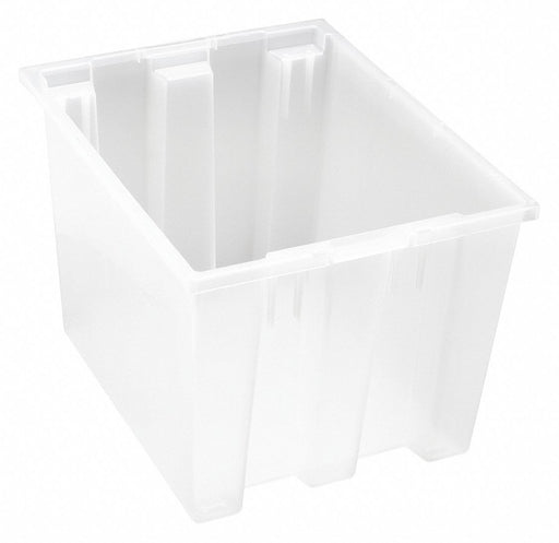 E1881 Stckng NstngTote 19.5inL 15.5inW Clear
