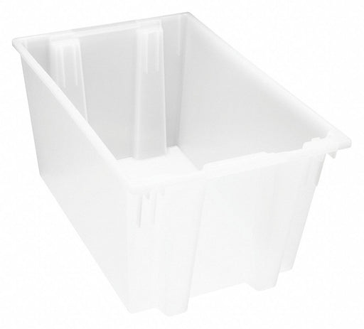 E1886 Stckng NstngTote 29.5inL 19.5inW Clear