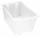 E1886 Stckng NstngTote 29.5inL 19.5inW Clear
