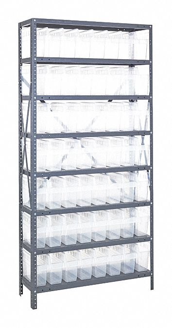 G7418 Bin Shlvng 12inx75inx36in Clear