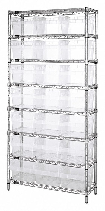 K6944 Bin Shlvng 36inx74inx24in Clear