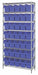 Bin Shlvng 36inx74inx12in Blue