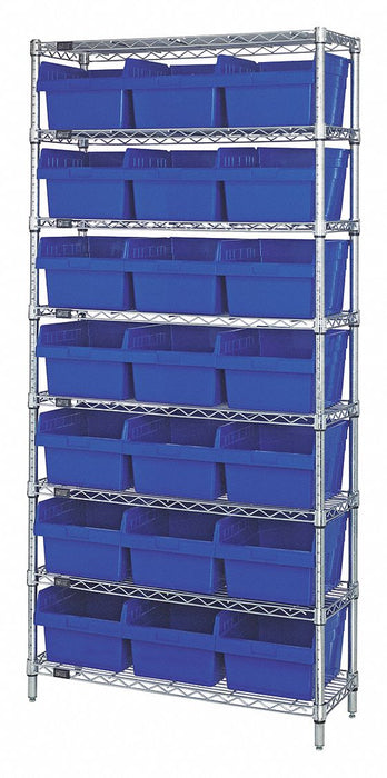 K6944 Bin Shlvng 36inx74inx24in Blue