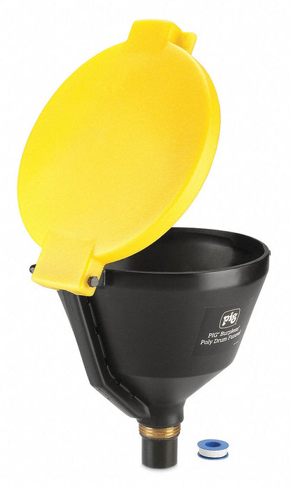 Drum Funnel Yellow Polyethylene Buttress
