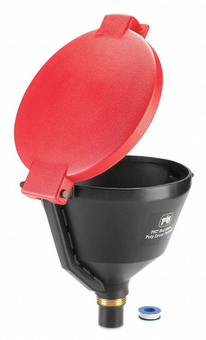 Drum Funnel Red Polyethylene Buttress