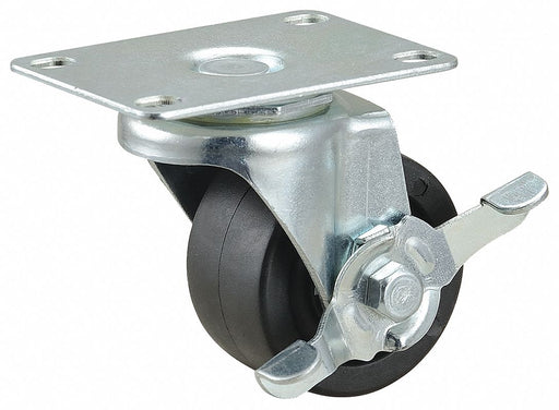Plate Caster Swivel Polyolefin 3 3/8 H