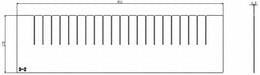 Divider 1pk 5 5/8 in H x 24 in W