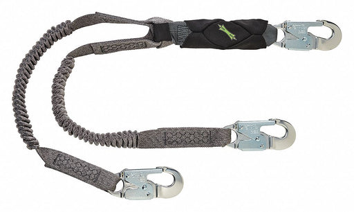 Shock-Absorbing Lanyard Black/Gray