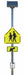 LEDCrossingSign Yellow-Green Solar