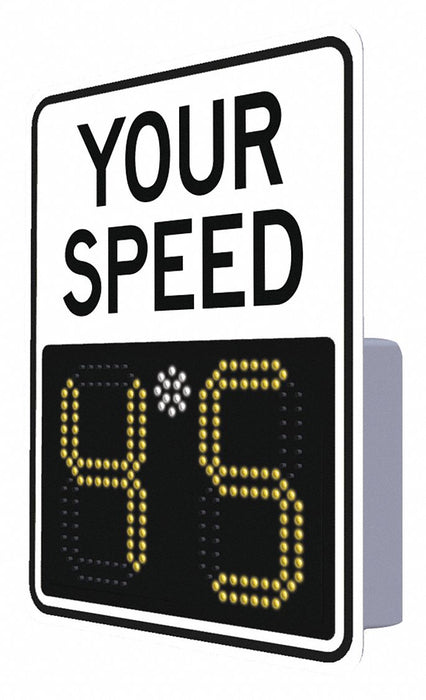 Radar Speed Monitor Sign Aluminum 29x23 