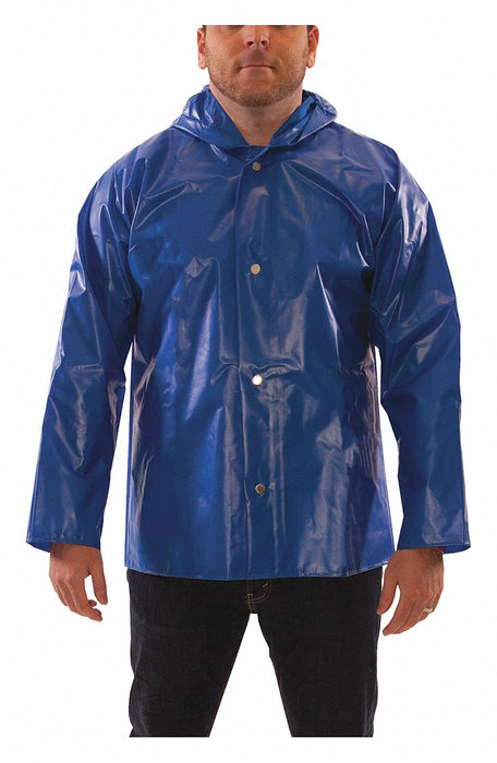 D8968 Rain Jacket 3XL Blue Polyurethane Mens