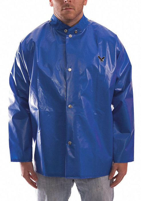 D8969 Rain Jacket M Blue Polyurethane Mens