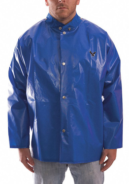 D8969 Rain Jacket M Blue Polyurethane Mens