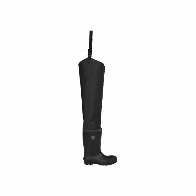 Plain Toe Hip Boot Black 4 PR