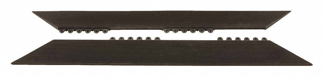 Interlocking Mat Edging 3 ft.L 2 W Solid