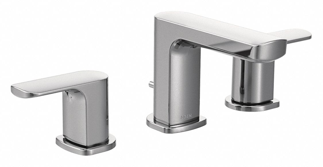 Straight Chrome Moen Rizon Brass 1.2gpm