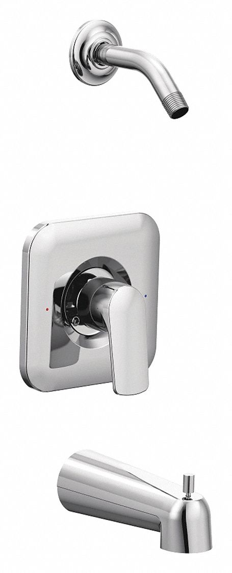 Shower and Tub Kit Moen Round Chrome