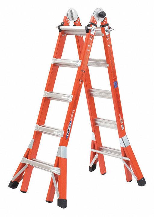 Multipurpose Ladder 300 lb 19 ft H