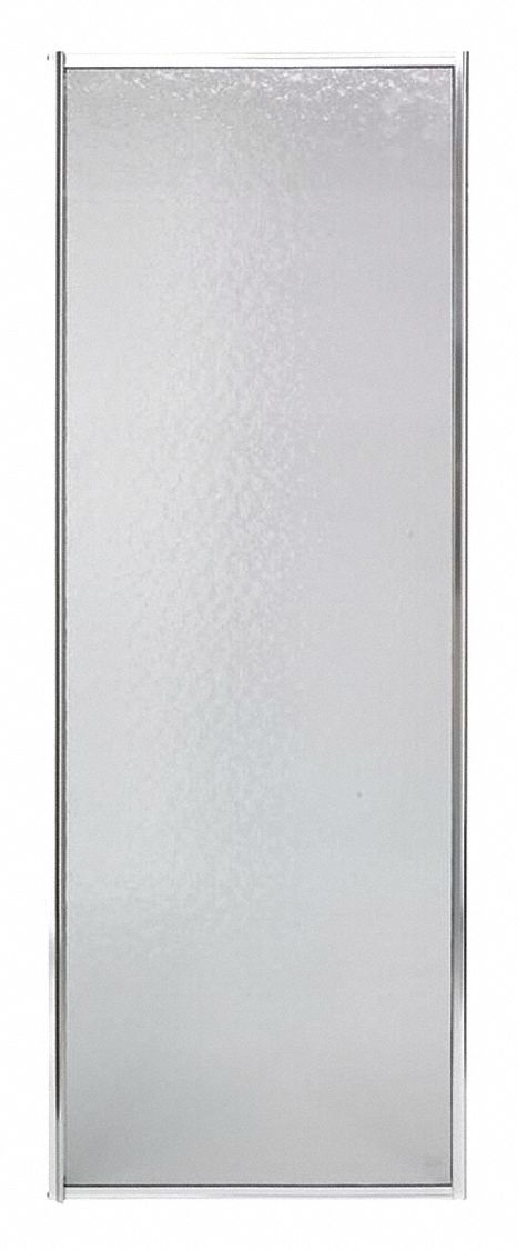 Shower Door Silver Pivot 64 in