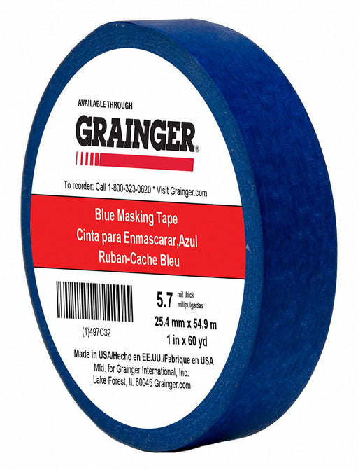 Masking Tape 1 W 60 yd L Blue
