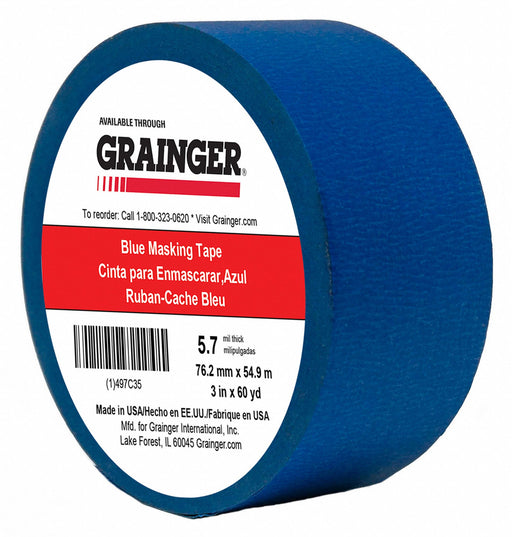 Masking Tape 3 W 60 yd L Blue