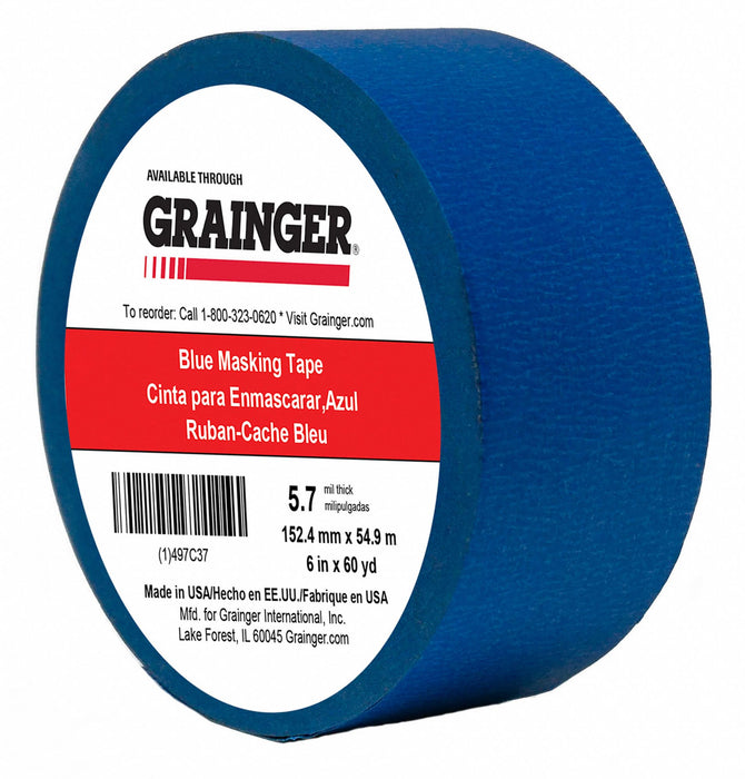 Masking Tape 6 W 60 yd L Blue