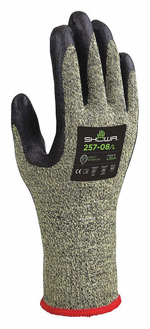 Coated Gloves Black/Yellow S PR