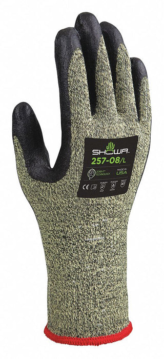 Coated Gloves Black/Yellow XL PR