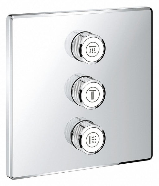 Triple Volume Control Trim Grohe Chrome
