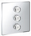 Triple Volume Control Trim Grohe Chrome